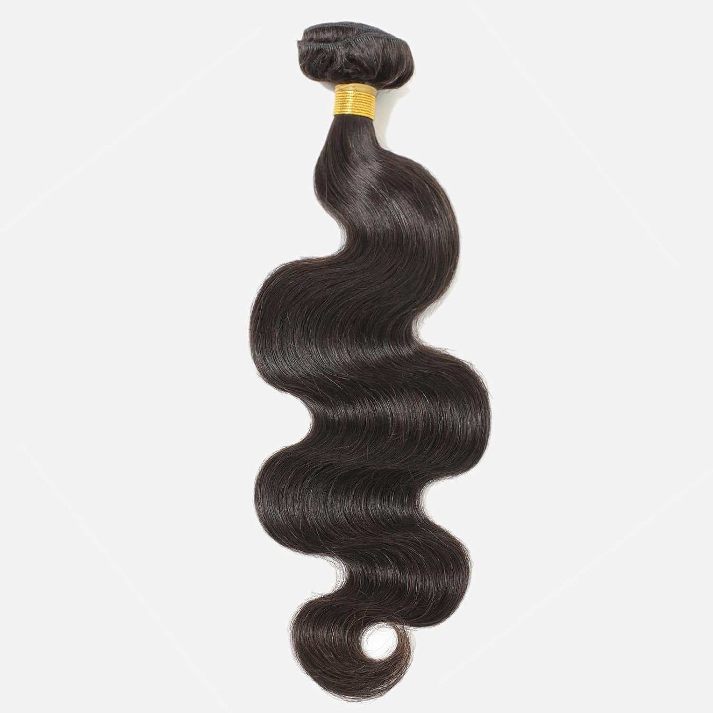 12A Brazilian Virgin Human Hair body wave bundle in natural black with soft, shiny, unprocessed texture