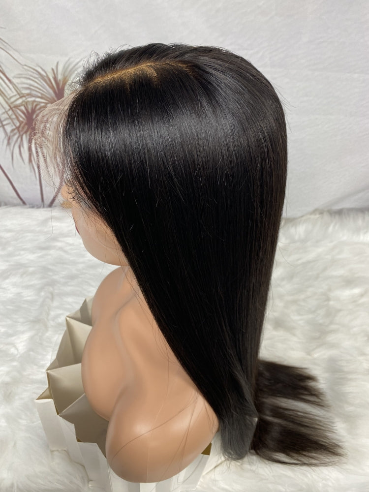 Pre-Bleached Knots 13*6 HD Lace Frontal Wig Skin-Melt Lace & Virgin Human Hair Full Volume Long Hair wigs