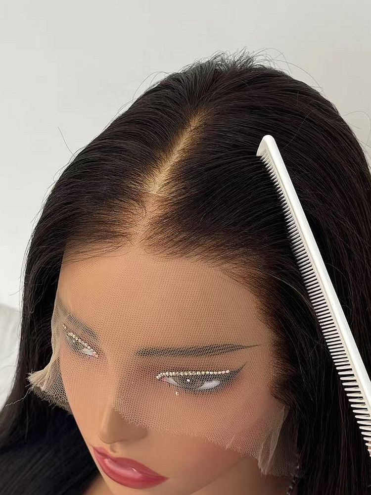 Pre-Bleached Knots 13*6 HD Lace Frontal Wig Skin-Melt Lace & Virgin Human Hair Full Volume Long Hair wigs