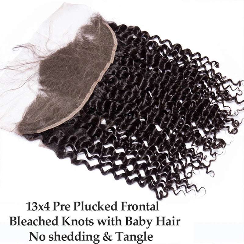 Deep Wave Lace Closure With Bundles