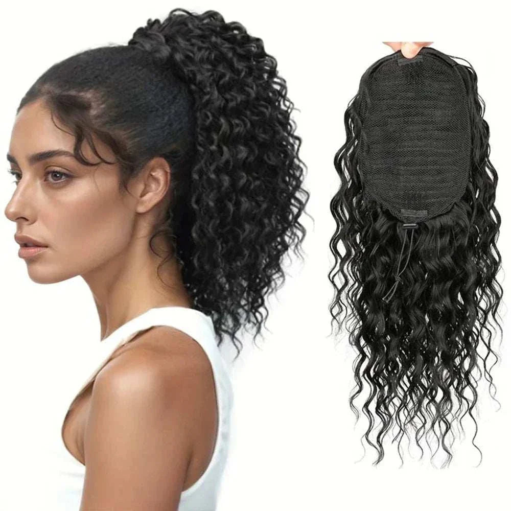 Human Hair With Clip In Ponytail