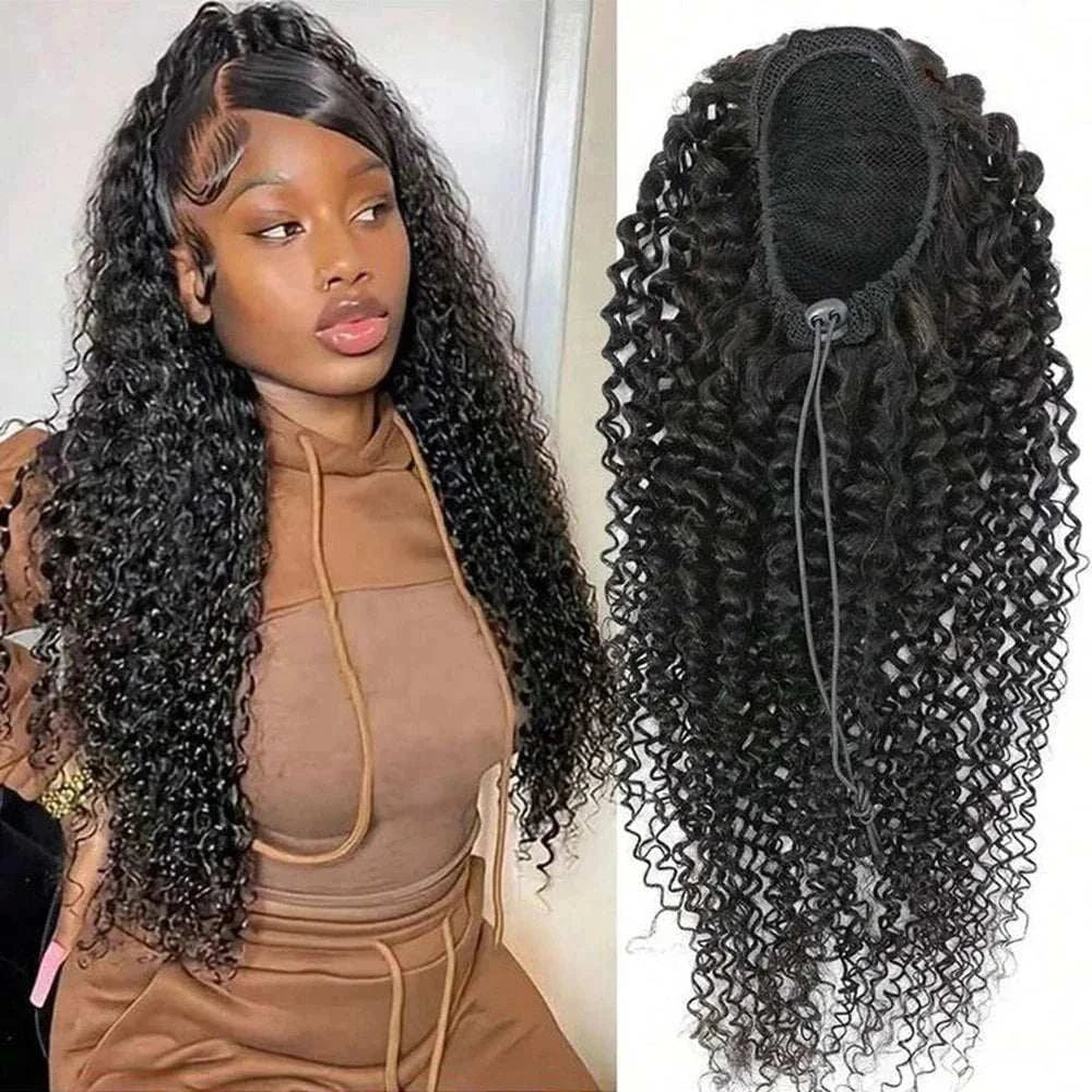 Human Hair With Clip In Ponytail