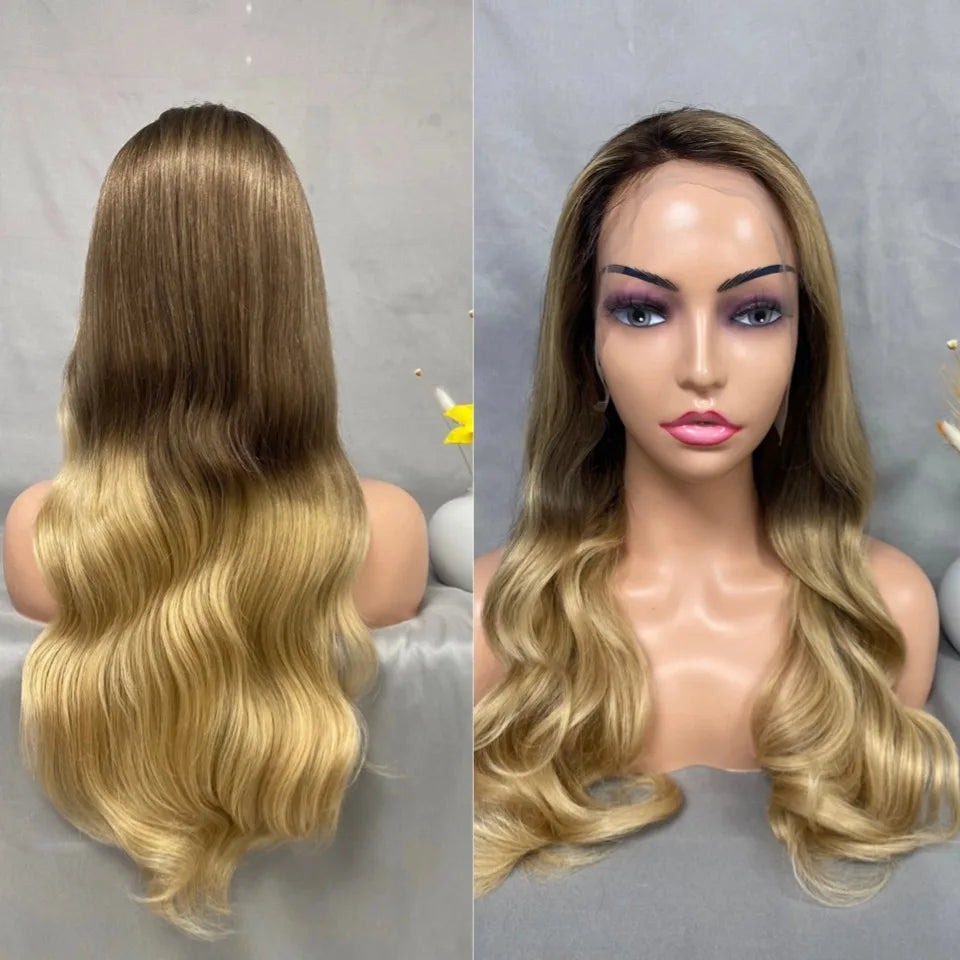 Body Wave Lace Front Human Hair Wigs For Women Honey Blonde 13x4 HD Transparent Lace Frontal Wigs Human Hair Baby Hair On Sale