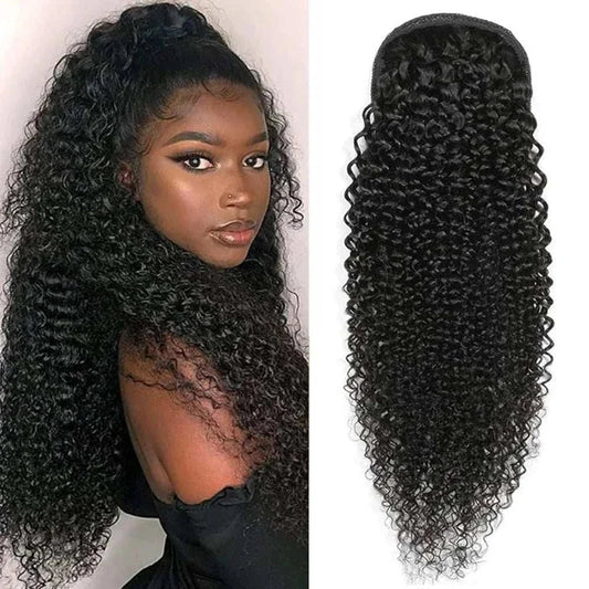 Human Hair With Clip In Ponytail