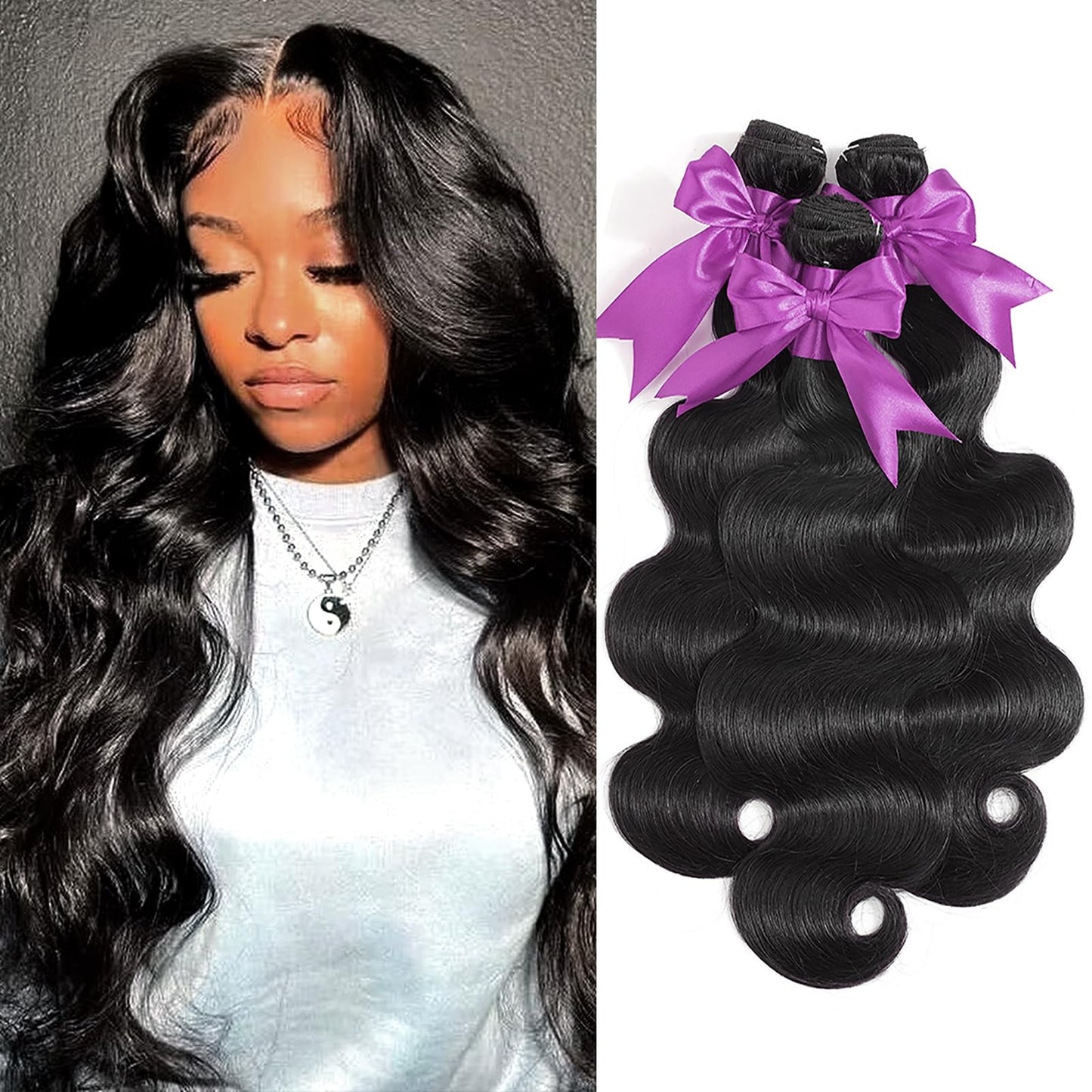 Human Braiding Hair for Boho Braids Human 110g 20 Inch Curly Boho Hair for Braiding Knotless 12A Deep Wave Bulk Bohemian 3 Bundles/Pack Natural Color